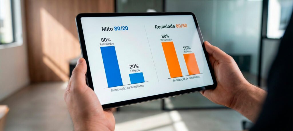 Branding e Performance: Por Que Combinar as Estratégias Acelera o Crescimento 2 A Regra de Pareto está errada (pelo menos no marketing)