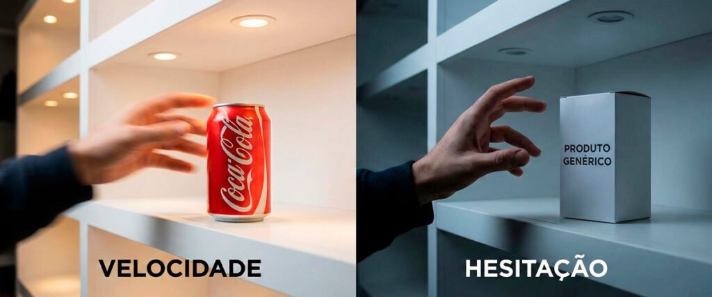 Branding e Performance: Por Que Combinar as Estratégias Acelera o Crescimento 7 Velocidade de Decisão (Marcas Conhecidas vs Desconhecidas)